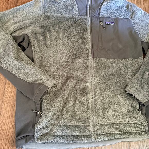 Patagonia R3 Hi-Loft Gray 2XL - 3XL Men's Fleece Zip Up Shacket Jacket - Picture 3 of 7